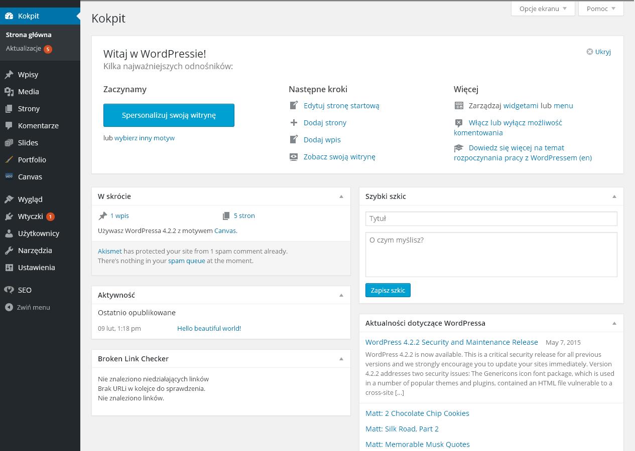 kokpit wordpress